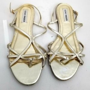 Steve Madden Gold Flats Size 9